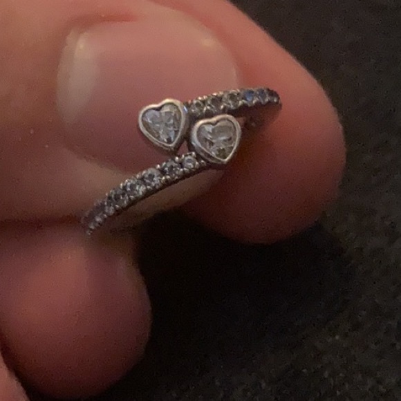 Pandora, Silver and diamond. 4.5 ring size - Picture 3 of 3